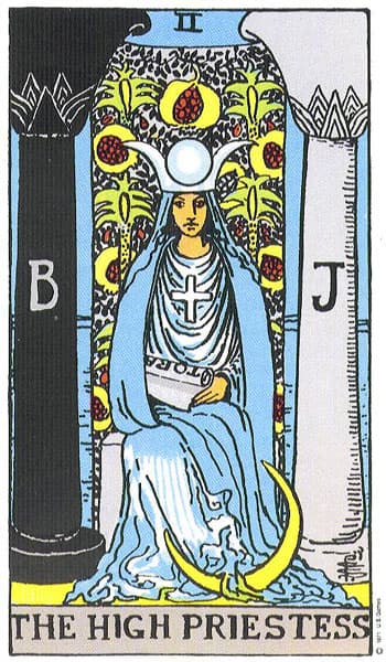 The High Priestess tarot card thumbnail