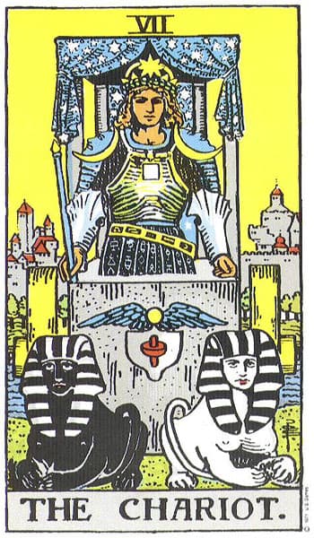 The Chariot tarot card thumbnail