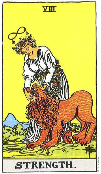 Strength tarot card thumbnail