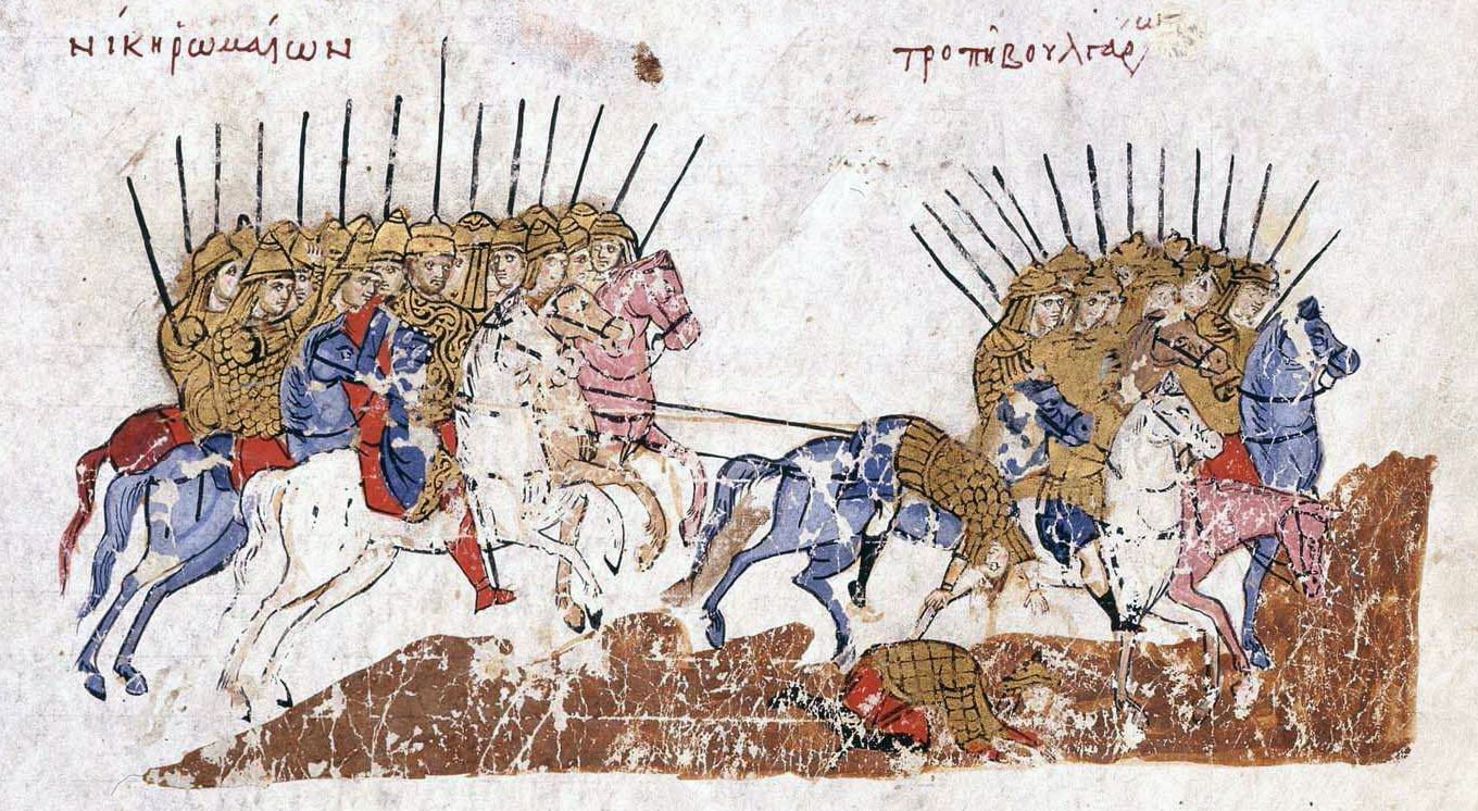 Illustration for Six Frontiers Beneath One August Sun: Victory of the Byzantines over the Bulgarians from John Skylitzes.jpg