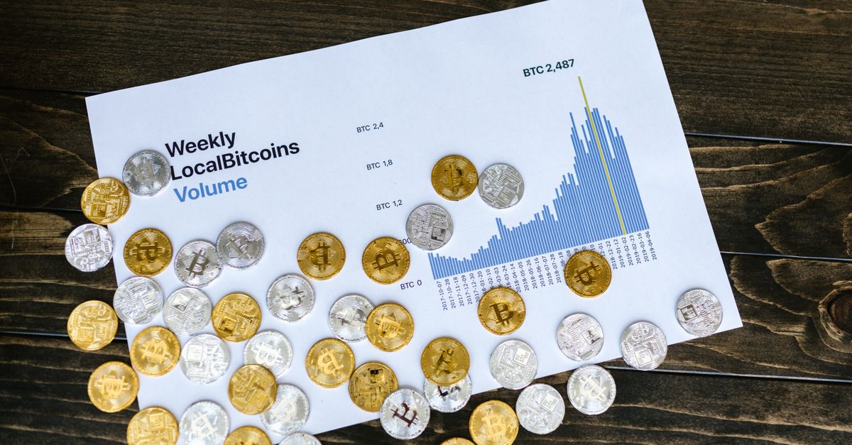 Gold tracks modest weekly gain as Middle East conflict and Brent above $100 keep safe-haven demand intact A visual representation of weekly bitcoin volume and data analysis with coins.