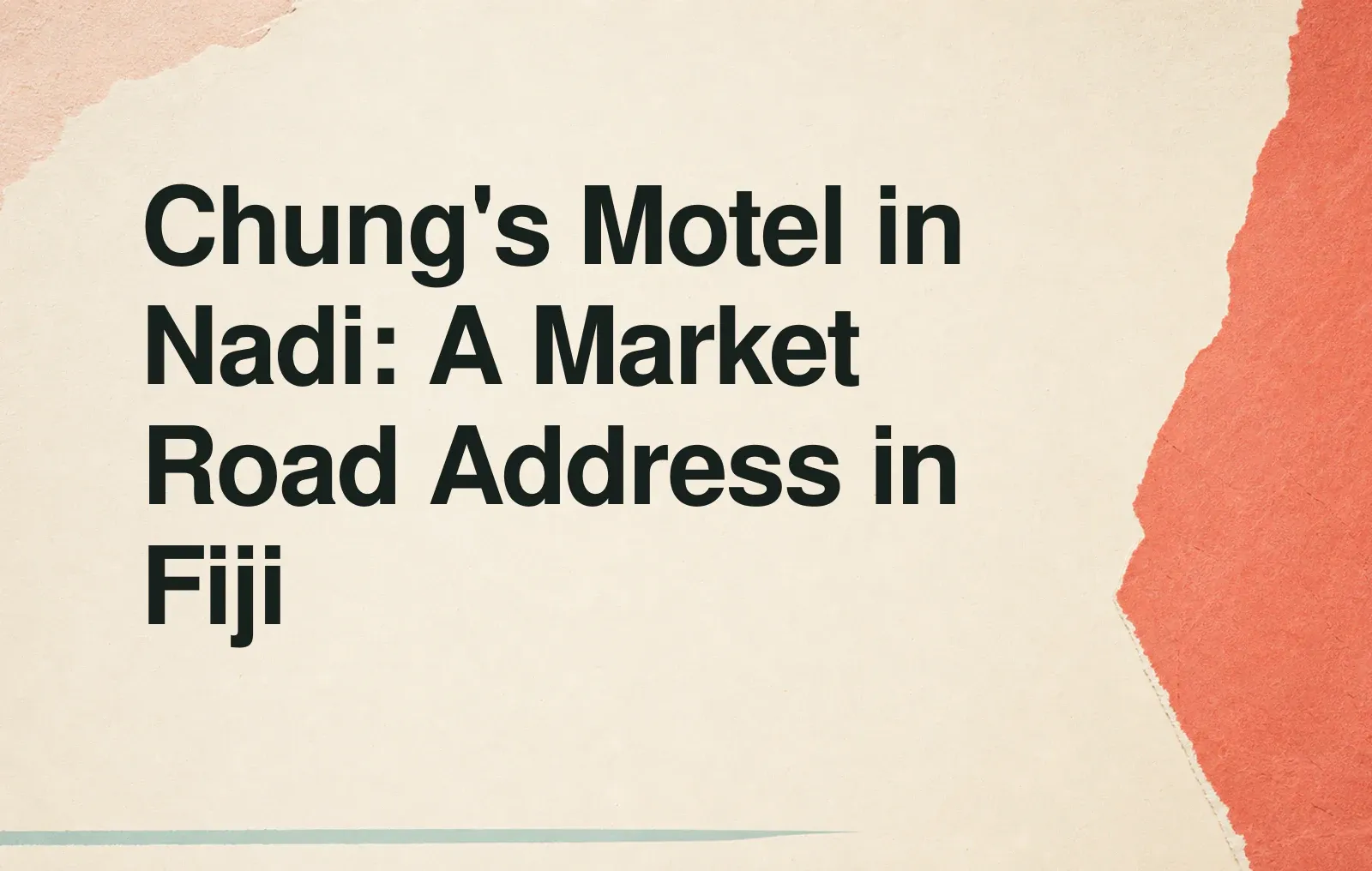 Chung's Motel in Nadi: A Market Road Address in Fiji News illustration: Chung's Motel in Nadi: A Market Road Address in Fiji