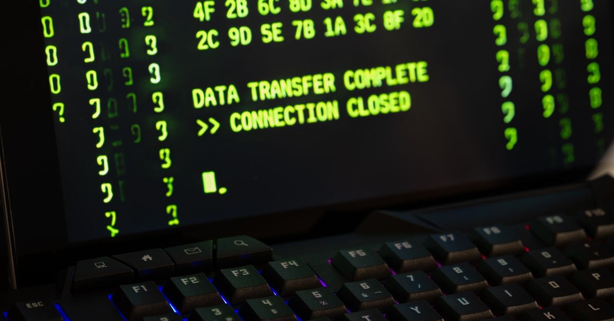 Nvidia's Huang projects doubled chip volumes next year, reiterates $3-4 trillion AI infrastructure outlook Data transfer complete message displayed on a computer monitor with a keyboard underneath.