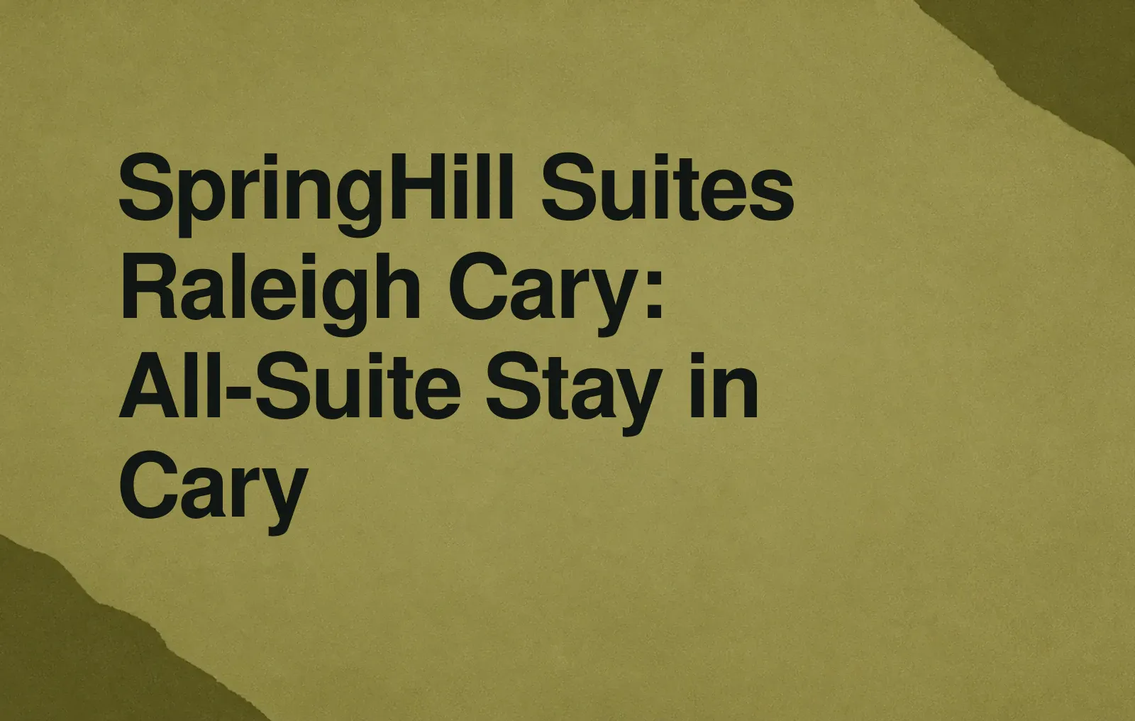 SpringHill Suites Raleigh Cary: All-Suite Stay in Cary News illustration: SpringHill Suites Raleigh Cary: All-Suite Stay in Cary