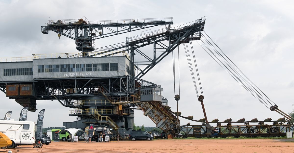 Vaasa Travel Guide: Culture, Harbor Life, and Open-Air History Historic industrial excavator displayed at Ferropolis open-air museum in Germany.