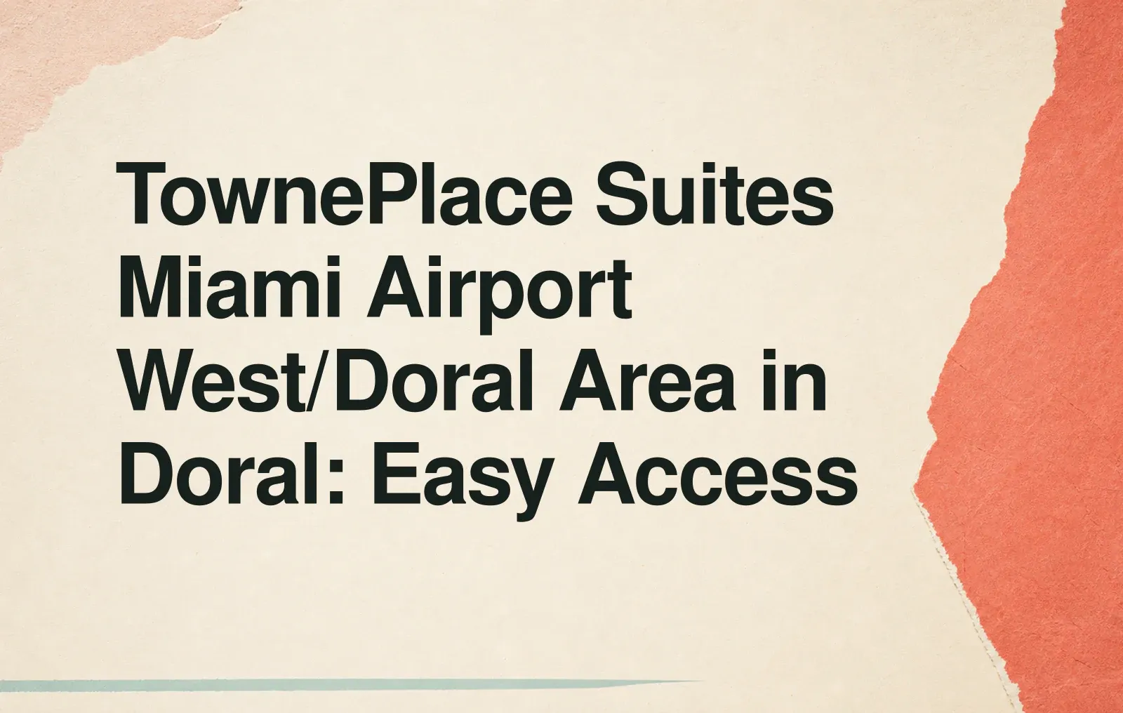 TownePlace Suites Miami Airport West/Doral Area in Doral: Easy Access News illustration: TownePlace Suites Miami Airport West/Doral Area in Doral: Easy Access