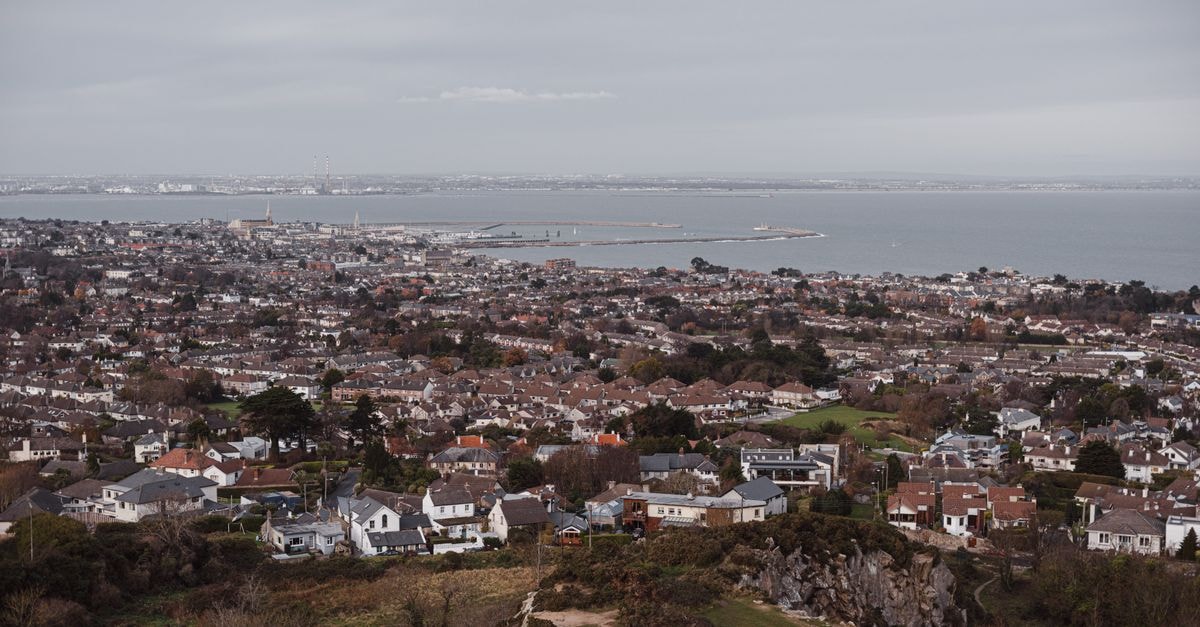 Cwtsh Hostel in Swansea: A Welsh-Themed Stay Overlooking Castle Gardens Drone view of aged dwelling buildings and trees against ocean under cloudy sky in daytime