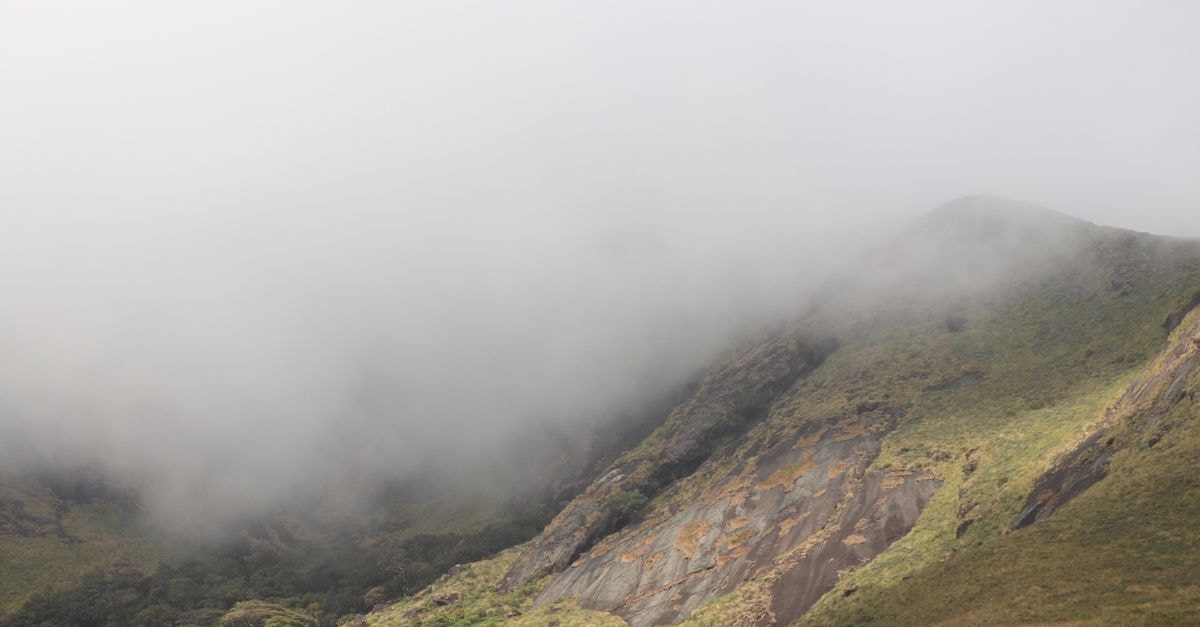 Chikkamagaluru Travel Guide: Mist, Coffee Hills, and a Slower Pace A serene foggy mountain scene in Munnar, showcasing nature's beauty in India.