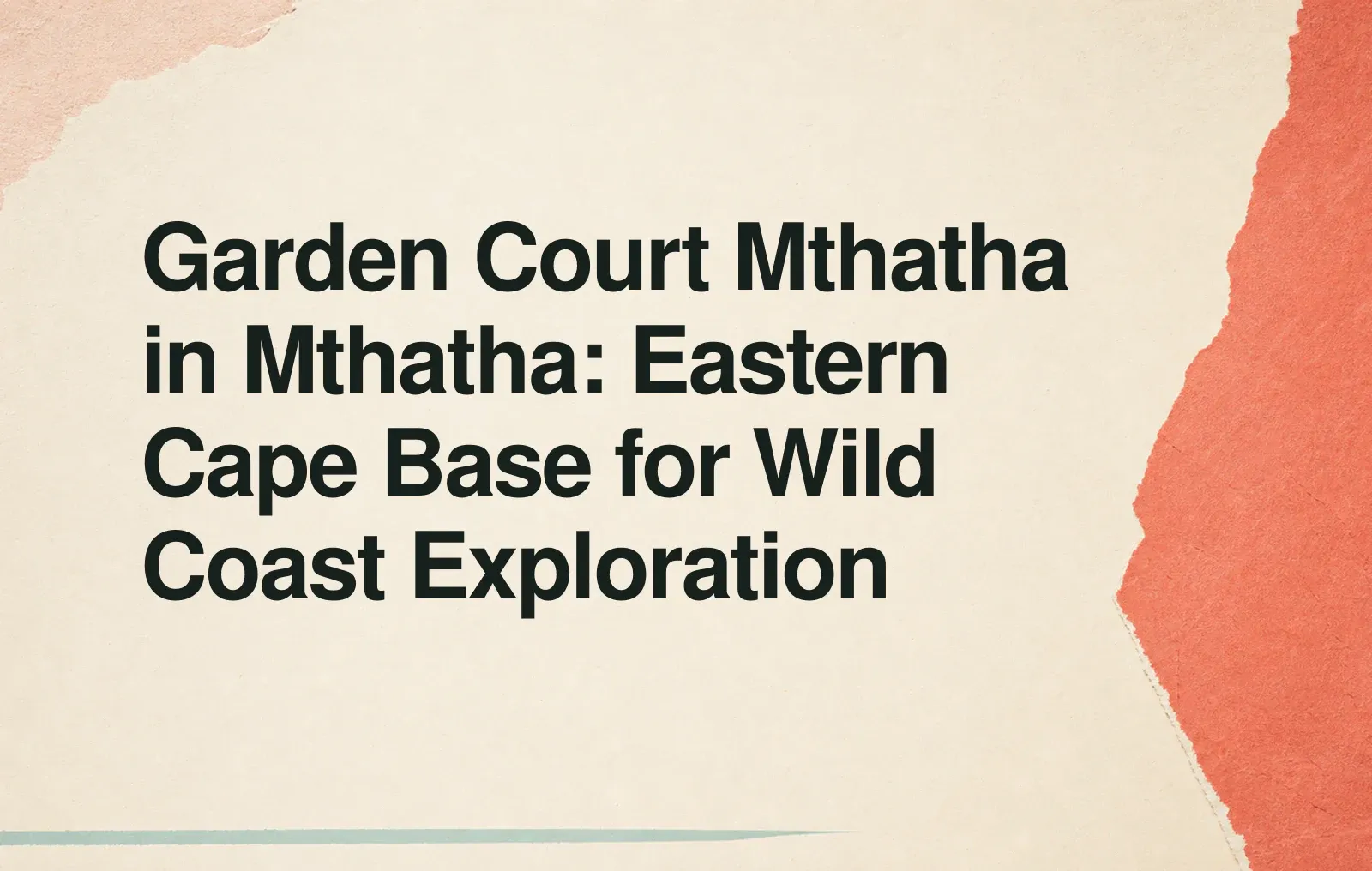 Garden Court Mthatha in Mthatha: Eastern Cape Base for Wild Coast Exploration News illustration: Garden Court Mthatha in Mthatha: Eastern Cape Base for Wild Coast Exploration