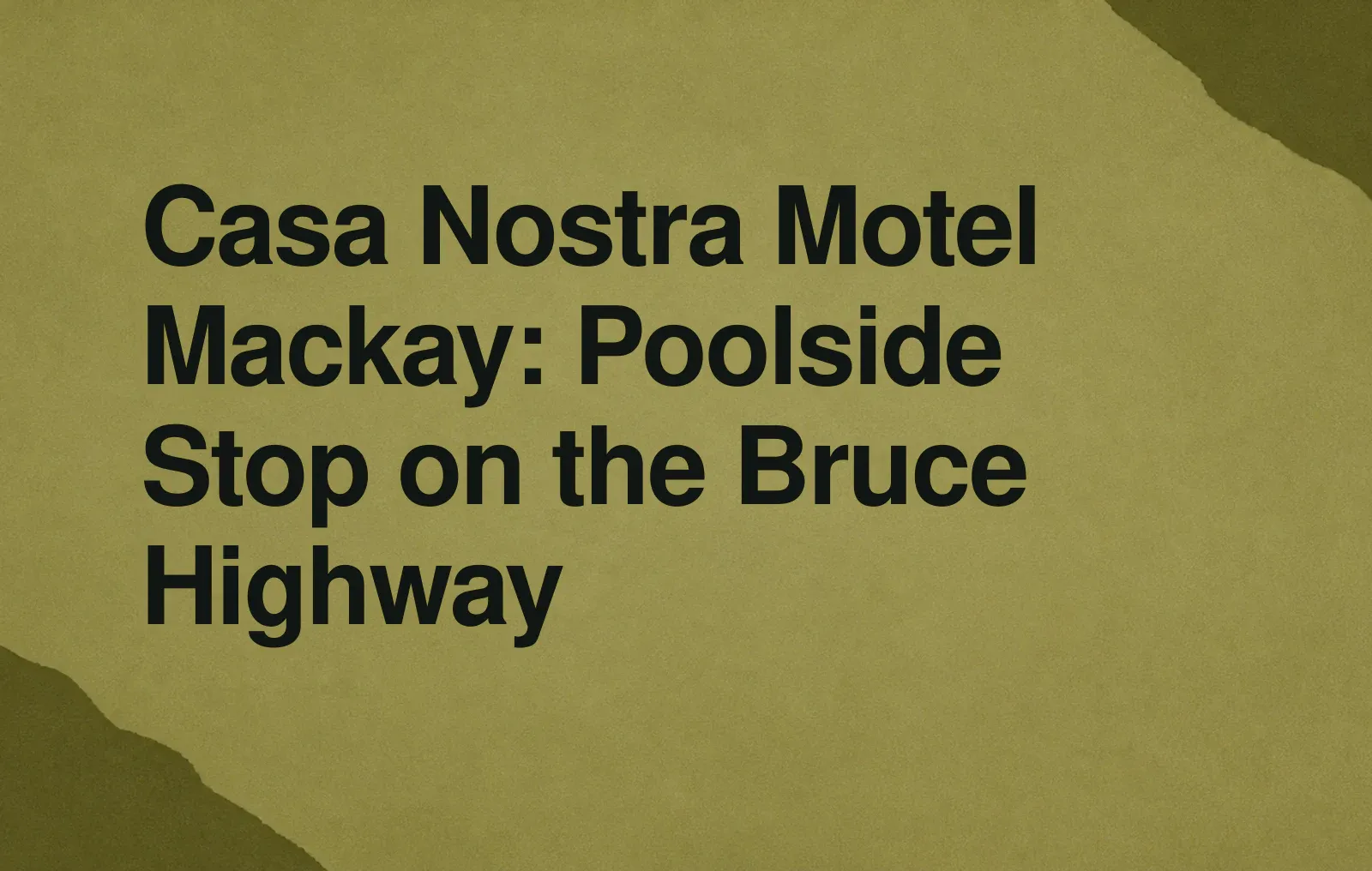 Casa Nostra Motel Mackay:布魯斯公路上的池畔住宿選擇 新聞插圖:Casa Nostra Motel Mackay:布魯斯公路上的池畔住宿選擇