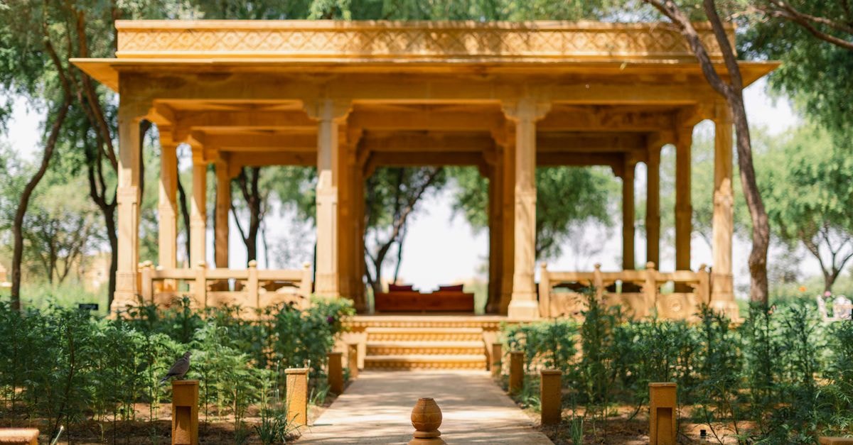 Courtyard Oklahoma City Downtown: Pet-Friendly Stay Downtown Explore the serene traditional courtyard at Suryagarh Hotel, Jaisalmer, India. Ideal for cultural experiences.