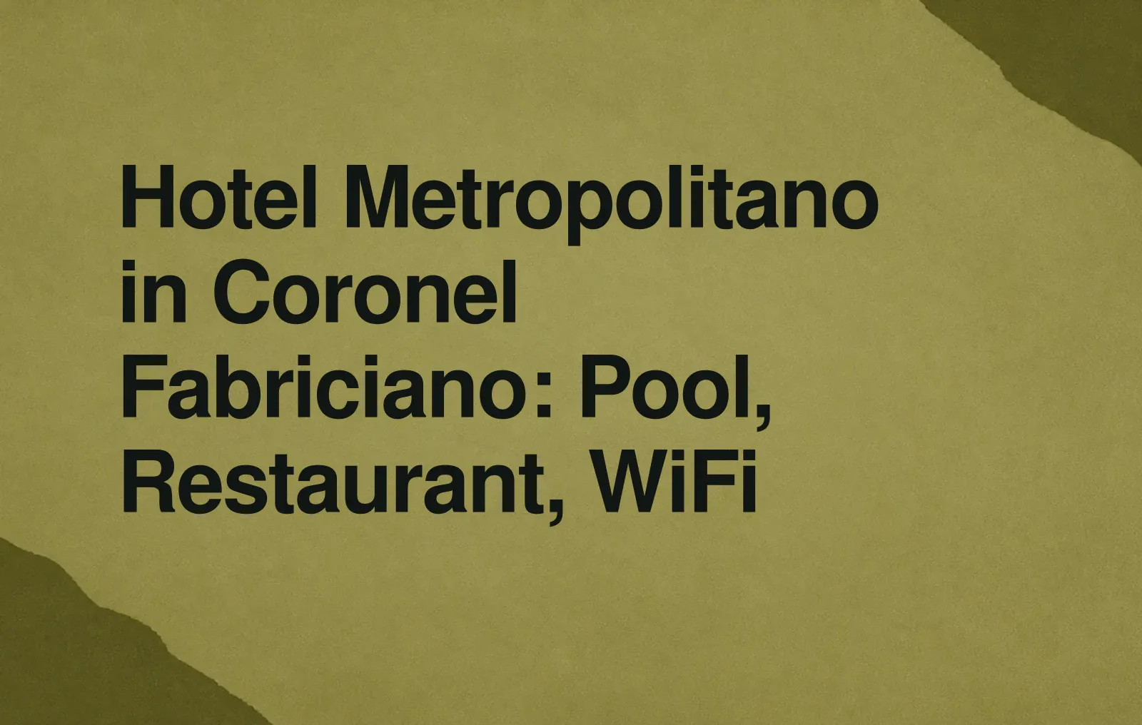 Hotel Metropolitano in Coronel Fabriciano: Pool, Restaurant, WiFi News illustration: Hotel Metropolitano in Coronel Fabriciano: Pool, Restaurant, WiFi