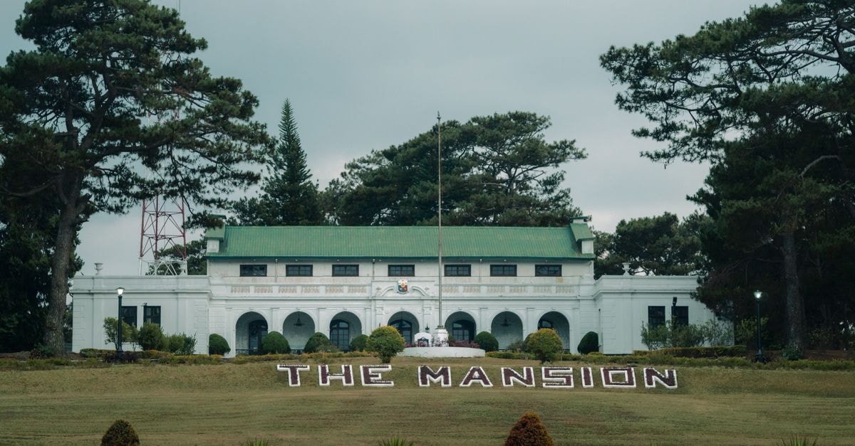 Capture of The Mansion, a historical landmark in Baguio City, Philippines.
