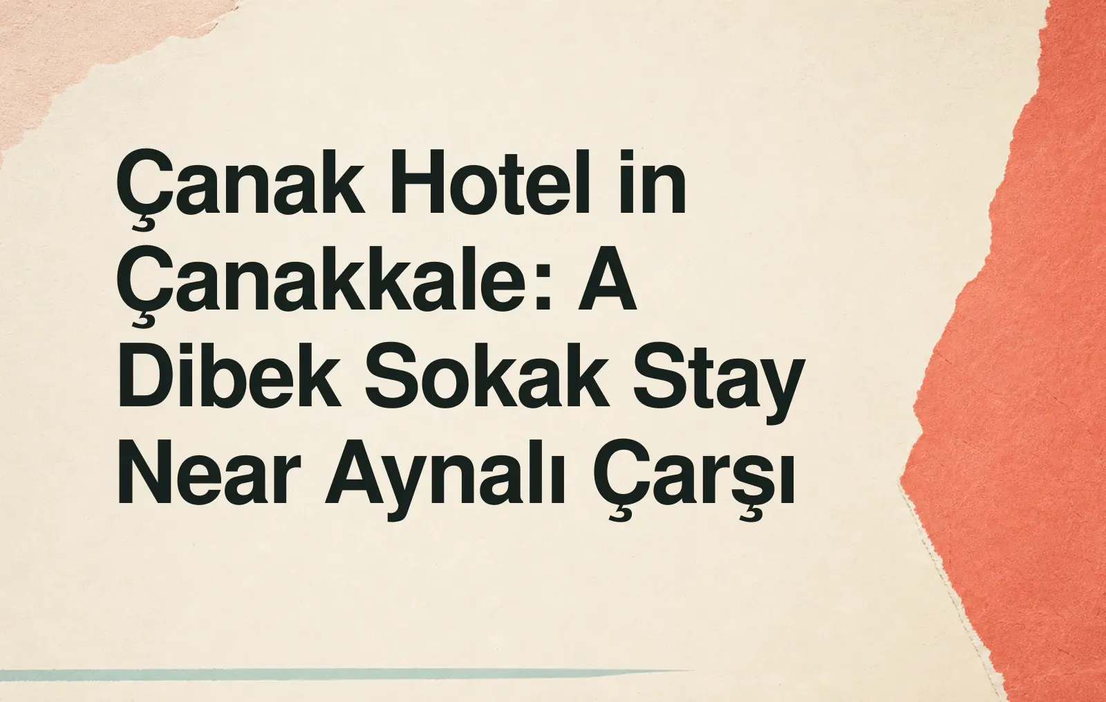 Çanak Hotel in Çanakkale: A Dibek Sokak Stay Near Aynalı Çarşı News illustration: Çanak Hotel in Çanakkale: A Dibek Sokak Stay Near Aynalı Çarşı