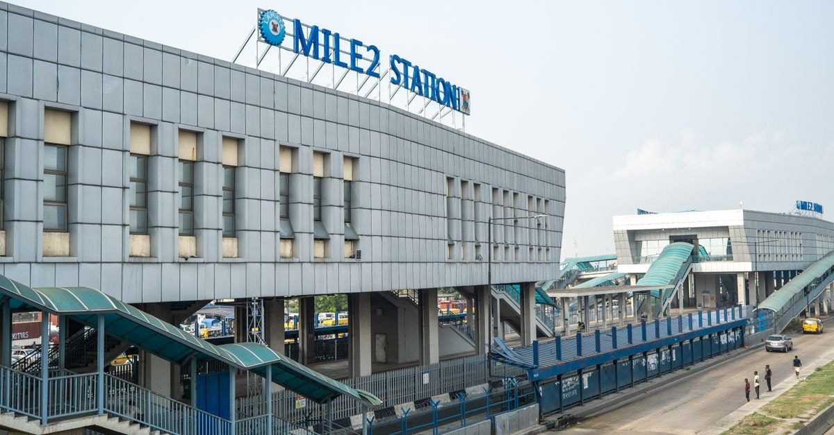 Port Harcourt Travel Guide: Planning Tips, Costs and Things to Do Mile 2 Station in Lagos, Nigeria, with a view of transport infrastructure and urban surroundings.