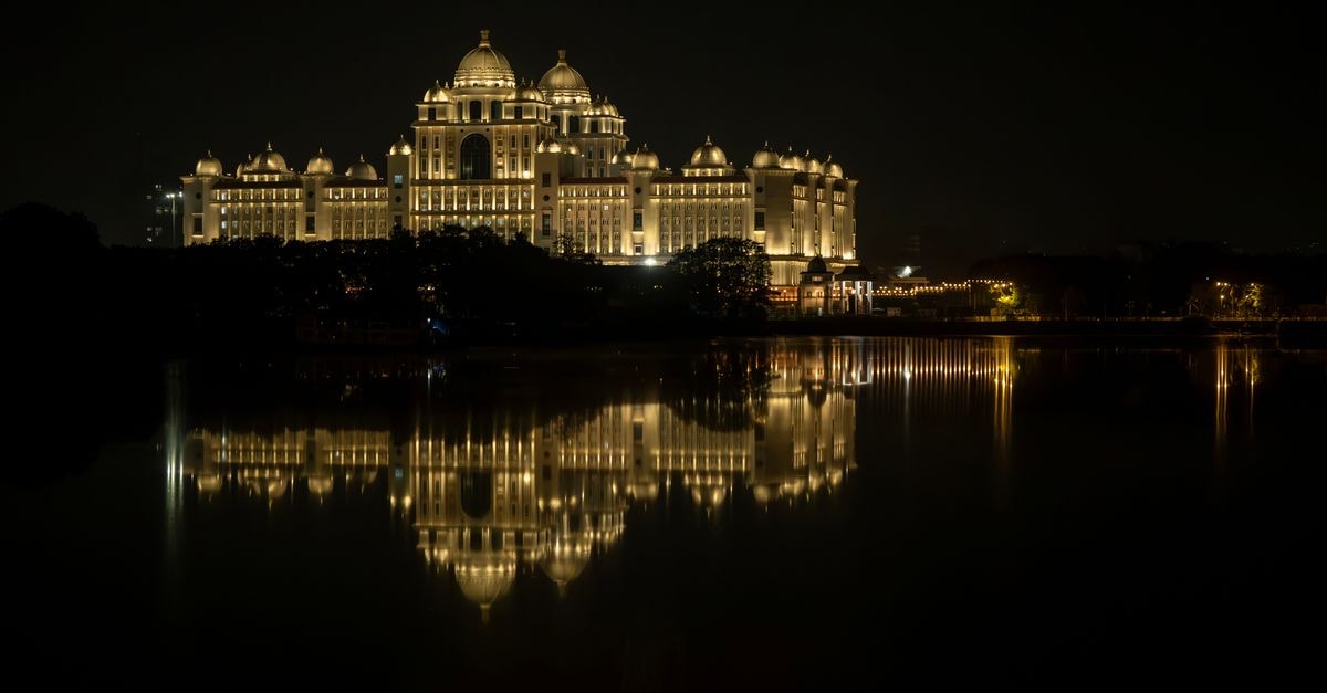 Sagar Hotel in Nawabshah: A Central Civil Lines Stop Stunning view of a majestically lit Telangana Secretariat with its reflection in Hussain Sagar Lake at night.