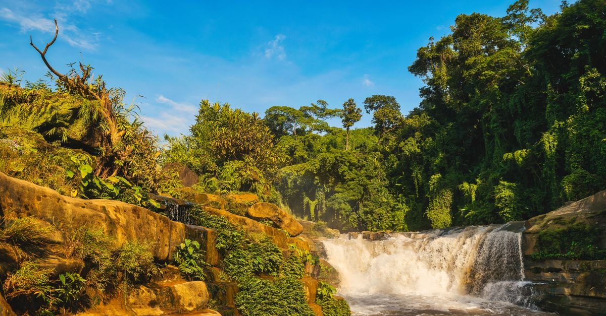 A Thoughtful Bandarban Travel Guide for Curious Explorers Beautiful view of Nafa-Khum waterfall surrounded by lush greenery in Bandarban, Bangladesh.
