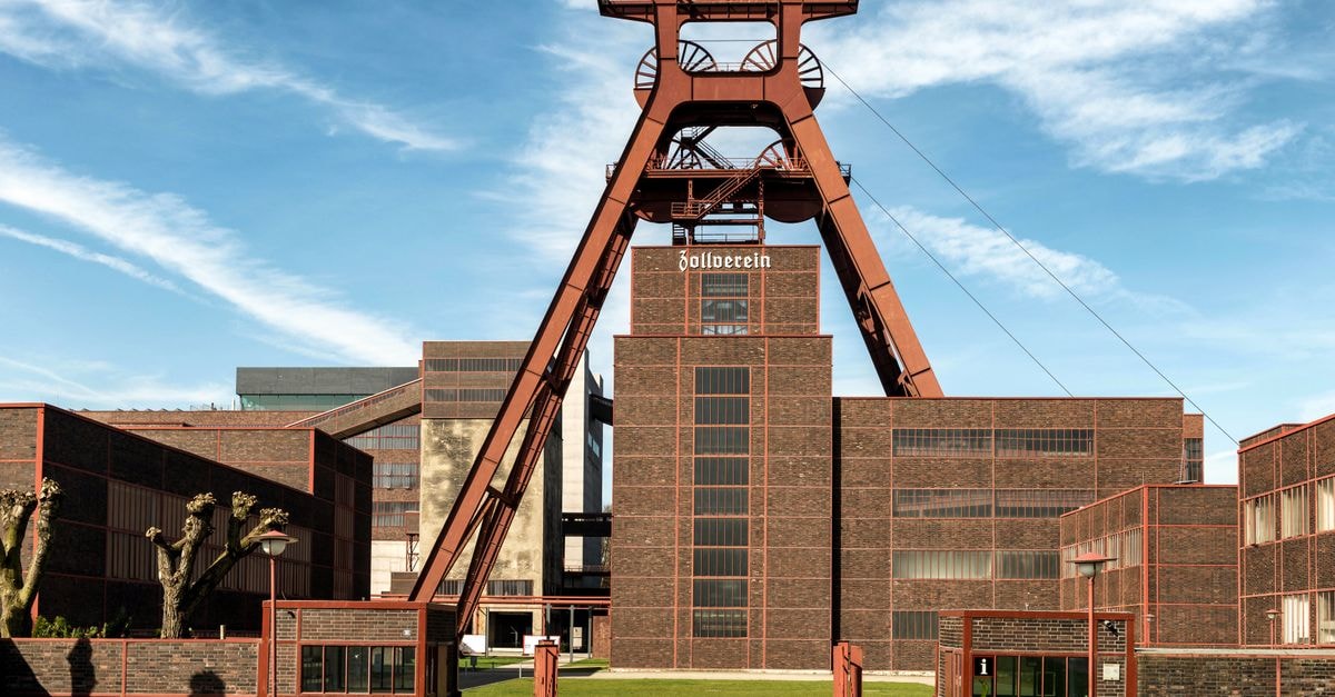 Zollverein Coal Mine, Essen, Germany, showcases industrial heritage and historic architecture.
