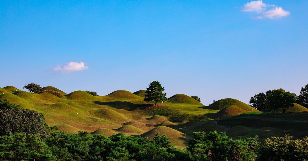 Daegu Travel Guide: Culture, Bites, and Easy City Moves Gently rolling green hills under a clear blue sky in Daegu, South Korea.