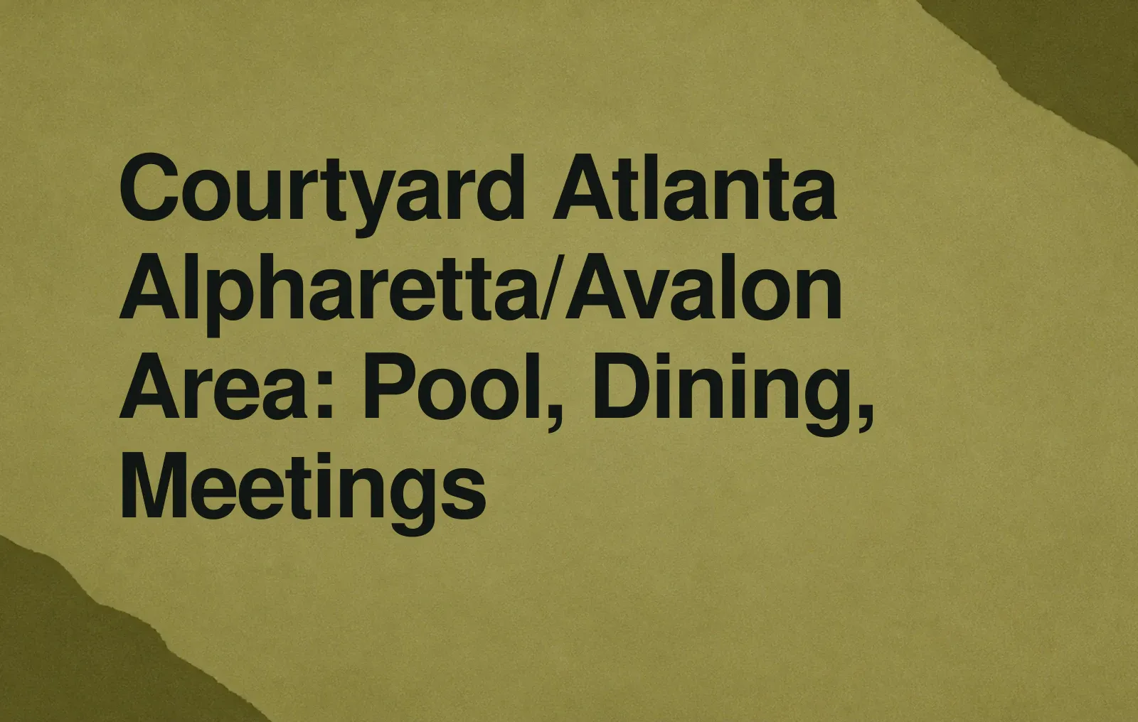 Courtyard Atlanta Alpharetta/Avalon Area: Pool, Dining, Meetings News illustration: Courtyard Atlanta Alpharetta/Avalon Area: Pool, Dining, Meetings