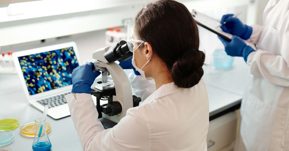 Pfizer India says patient safety is top priority after Karnataka FDA cancels 16 drug licenses in counterfeit crackdown A female scientist in a lab coat examines samples under a microscope for research.