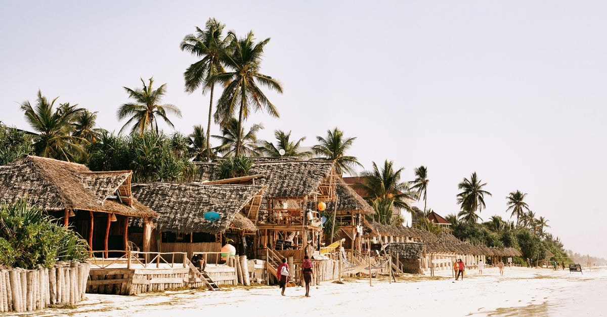 Slow Mornings in Shinyanga: A Grounded Tanzania Travel Guide Charming beachfront huts and swaying palm trees on Zanzibar's idyllic coast.