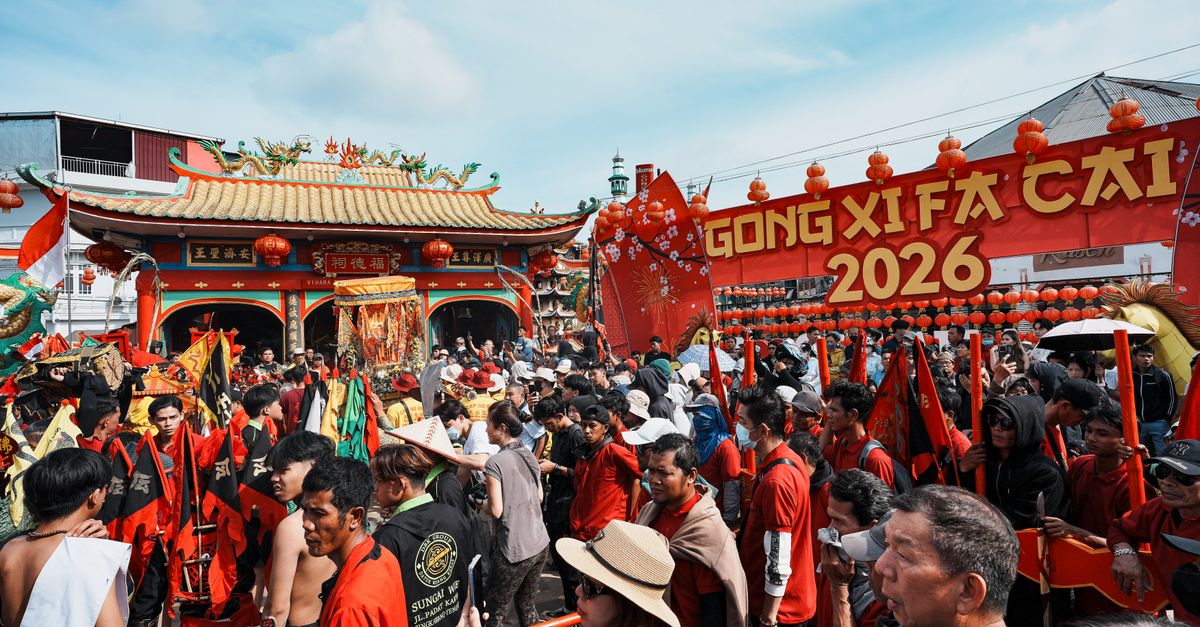 Global Film Festivals Unveil 2026 Lineups as MIFFest Crowns 'Lucky Lu' Vibrant Chinese New Year festival celebrations at a temple in Singkawang, Indonesia, with a lively crowd and festive decorations.