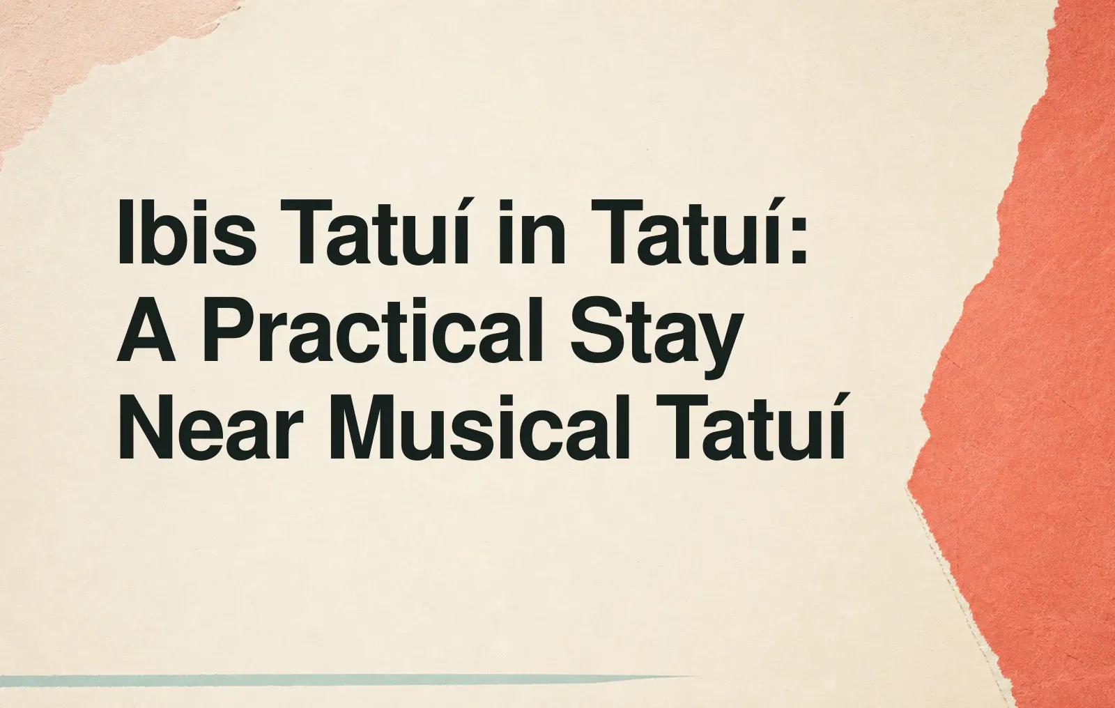 Ibis Tatuí in Tatuí: A Practical Stay Near Musical Tatuí News illustration: Ibis Tatuí in Tatuí: A Practical Stay Near Musical Tatuí