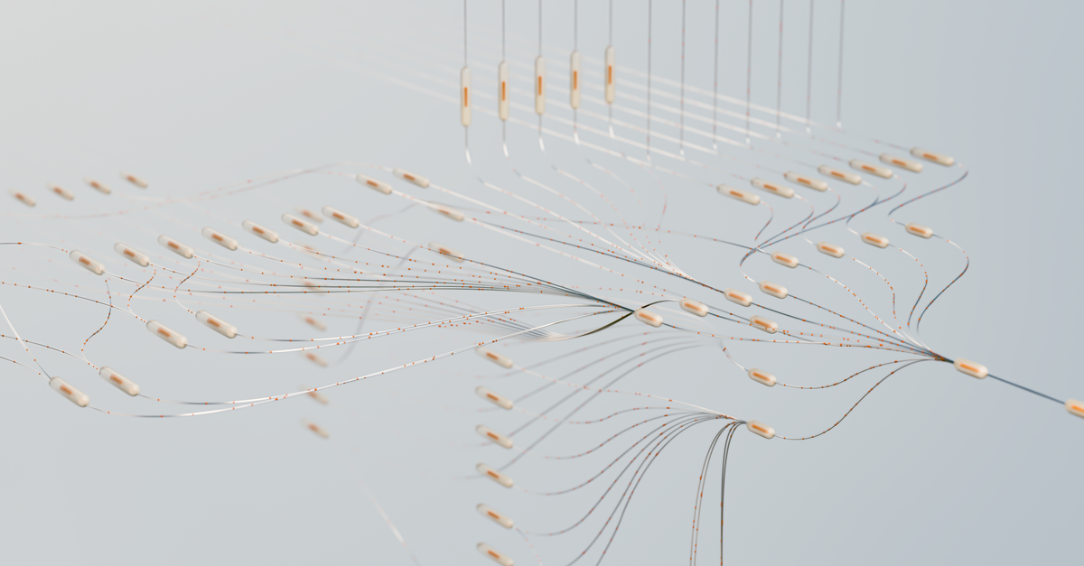 Google Marvell $12.2 Billion Custom AI Chip Deal Sends Shares Higher Elegant 3D visualization of neural networks showcasing abstract connections in a digital space.
