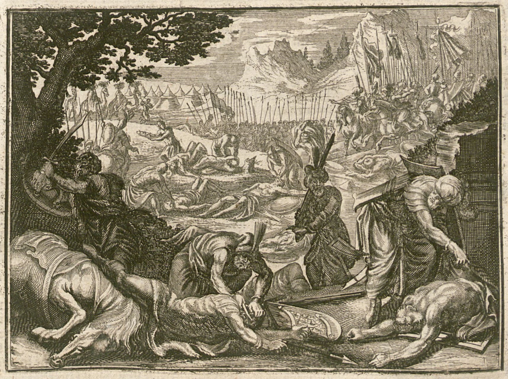 Illustration for Threads Across a Single September: Ottomans cutting noses and ears of dead enemies, battle of Krbava Field, 1493.jpg