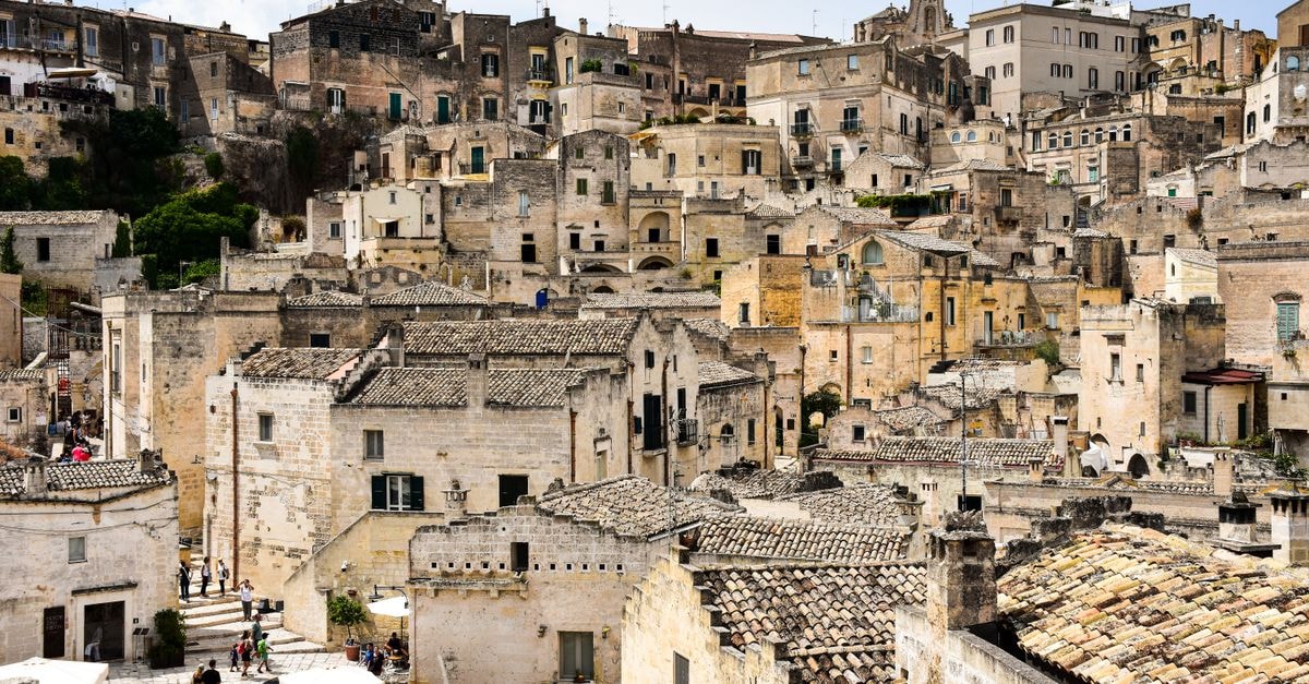 Stunning view of Matera’s ancient Sassi district, showcasing traditional architecture.