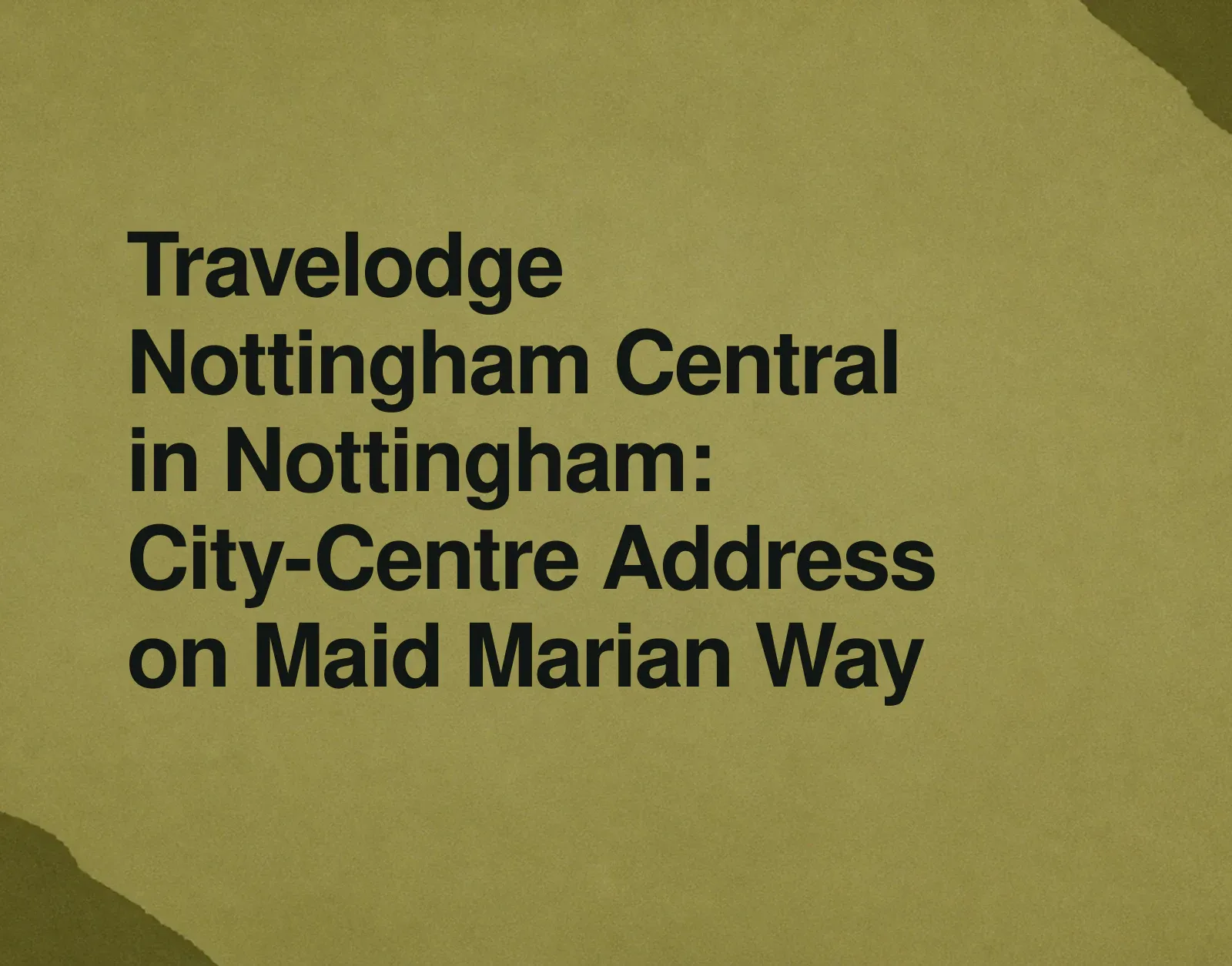 Travelodge Nottingham Central in Nottingham: City-Centre Address on Maid Marian Way News illustration: Travelodge Nottingham Central in Nottingham: City-Centre Address on Maid Marian Way