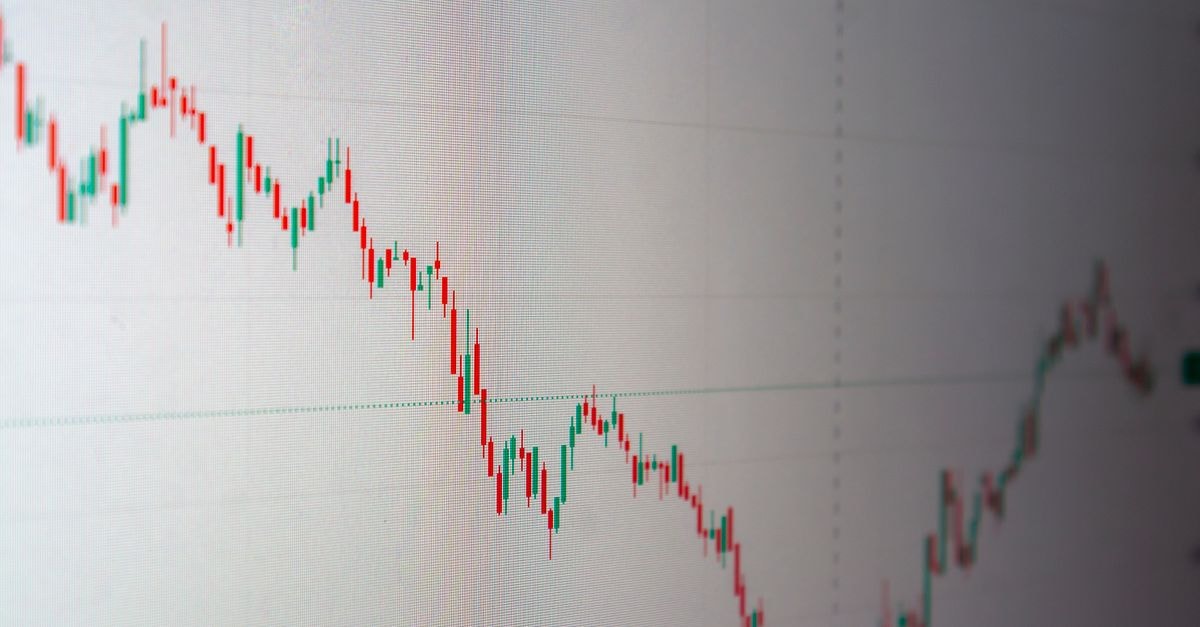 Detailed graph showing financial data trends, ideal for business and finance themes.