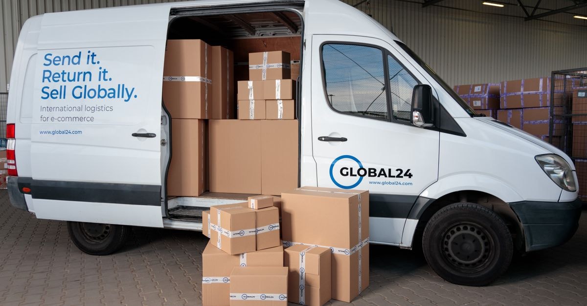 Burlington Stores: Off-Price Engine Meets a Premium Multiple Delivery van loaded with cardboard boxes for global shipping logistics.