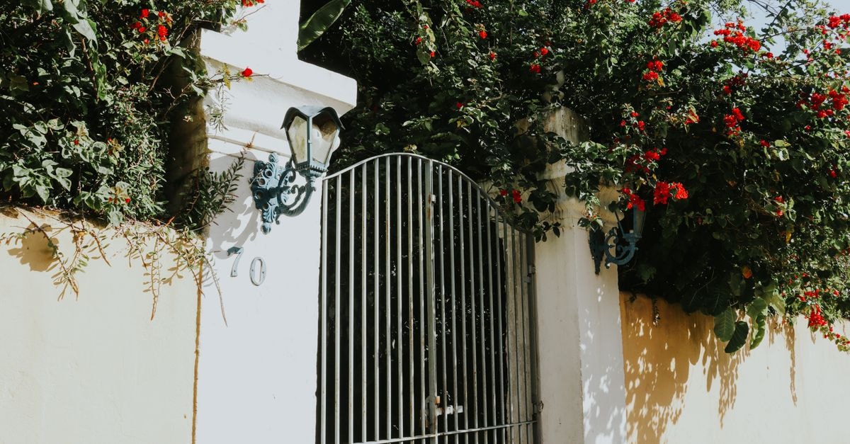 A Slow Travel Guide to Manakara, Madagascar An elegant garden gate surrounded by vibrant flowers in Porto Seguro, Bahia, Brazil.