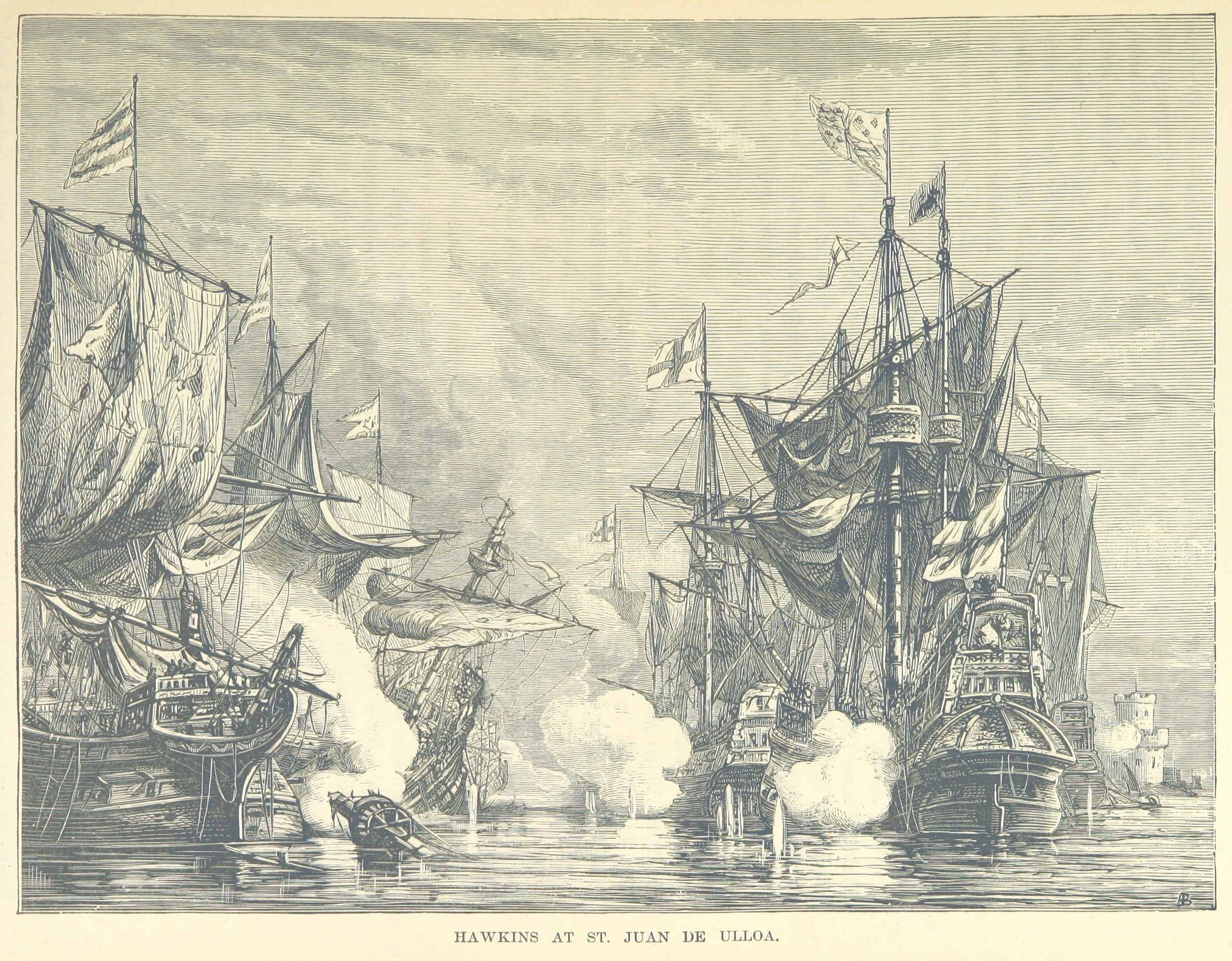 Illustration for Five Composite Witnesses Across Four Centuries: Battle of San Juan de Ulúa.jpg