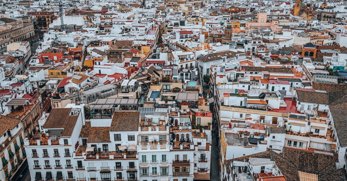 Hotel Vincci Molviedro, Seville — Contemporary Stay on a Storied Square Explore the charming and colorful cityscape of Seville, Spain from above.