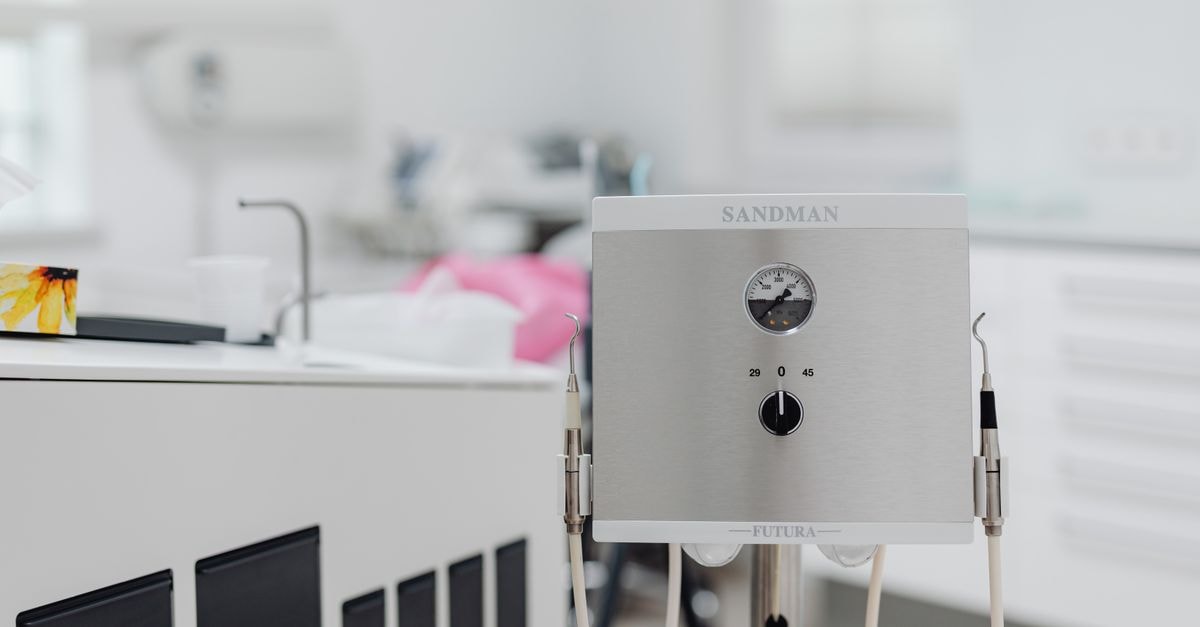 Insulet at $147: Quality Compounder, Pricey Market Close-up of dental equipment in a modern, sterile dentist office, highlighting advanced healthcare technology.