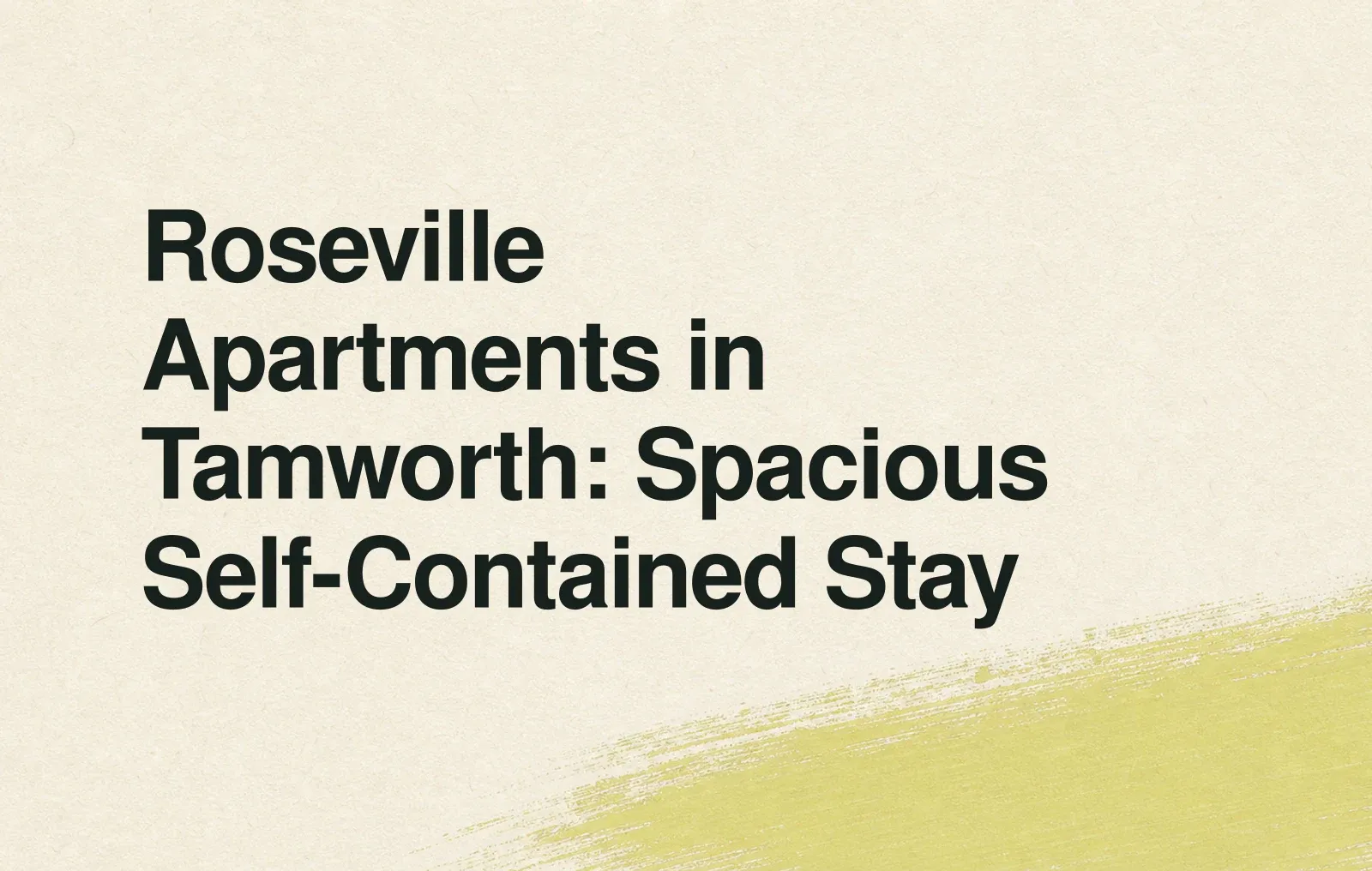 Roseville Apartments in Tamworth: Spacious Self-Contained Stay News illustration: Roseville Apartments in Tamworth: Spacious Self-Contained Stay