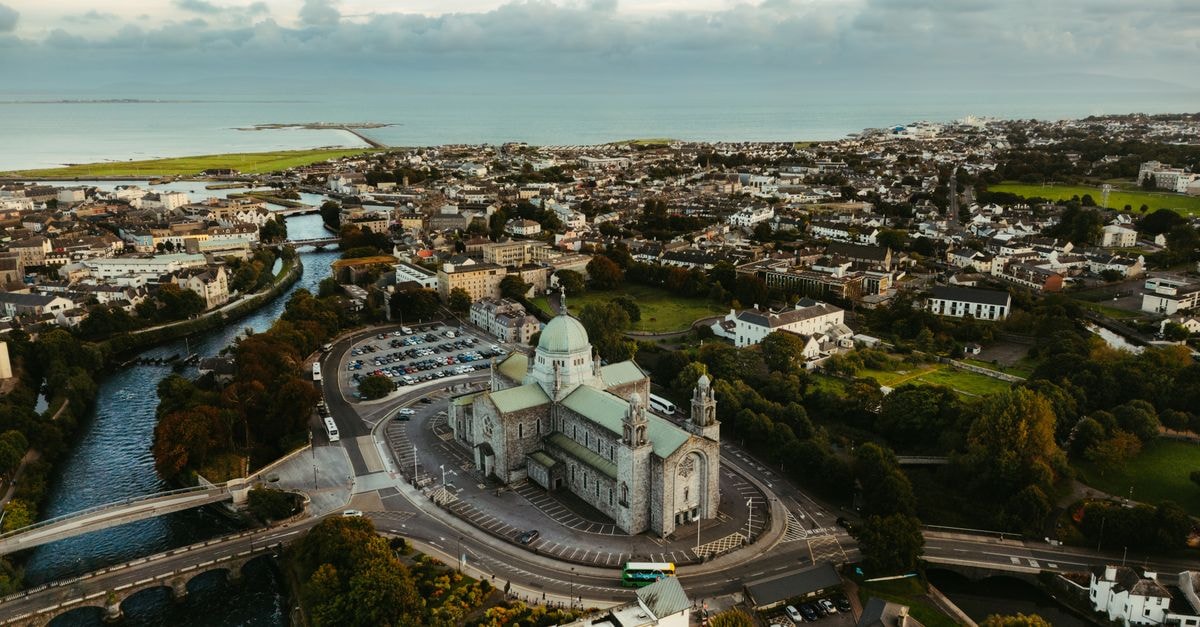 Clayton Hotel Dublin Airport in Swords: M1/M50 Hub Minutes From Terminals A breathtaking aerial view of Galway, Ireland featuring St. Nicholas' Cathedral and surrounding landscape.