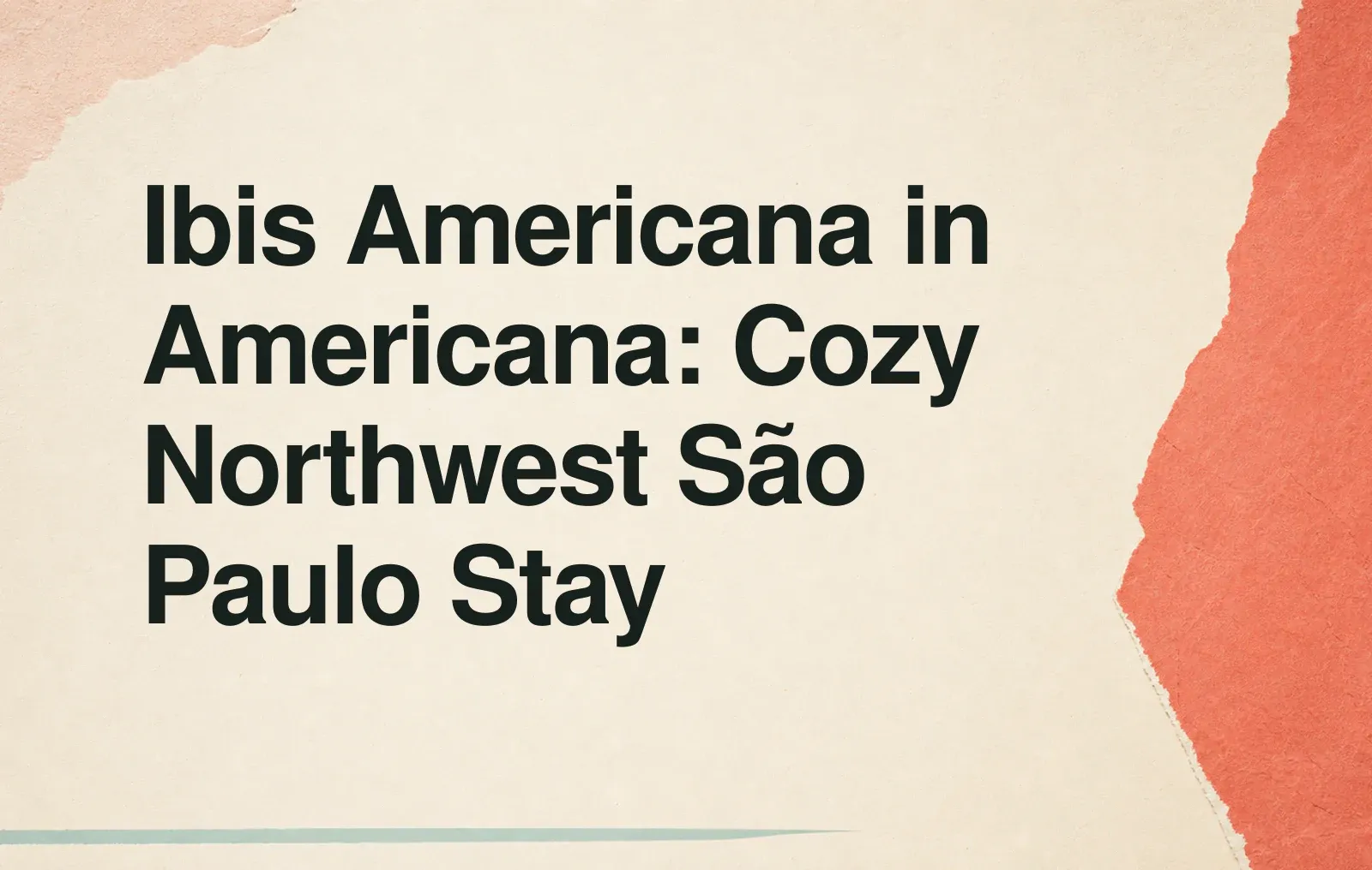News illustration: Ibis Americana in Americana: Cozy Northwest São Paulo Stay
