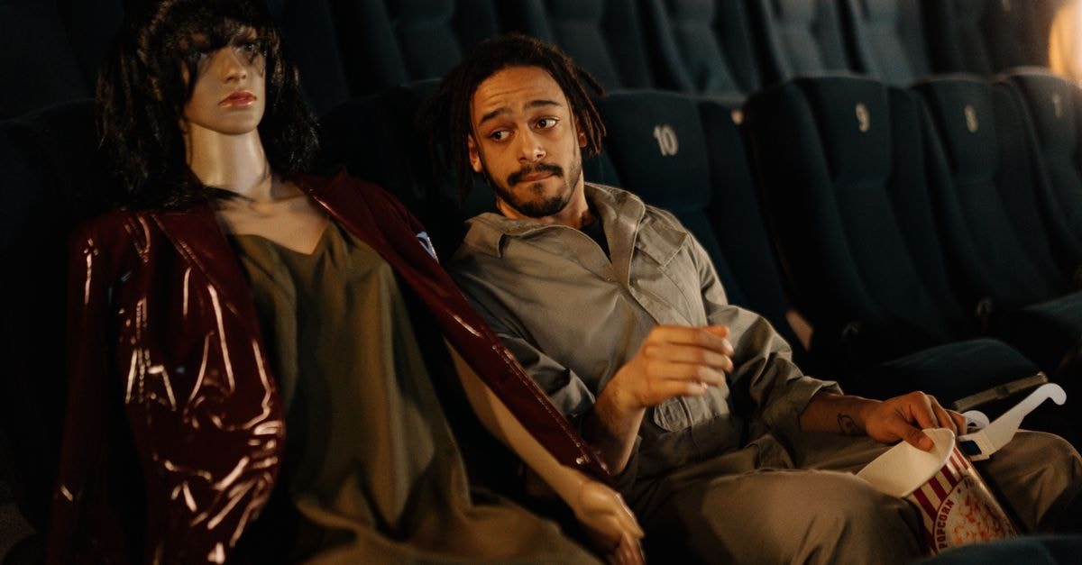 'Spider-Man: Brand New Day' Posts Record-Setting Global Box Office Debut A man and a mannequin share a humorous moment in a cinema.