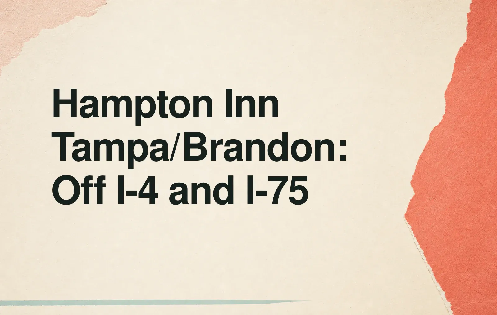 Hampton Inn Tampa/Brandon: Off I-4 and I-75 News illustration: Hampton Inn Tampa/Brandon: Off I-4 and I-75