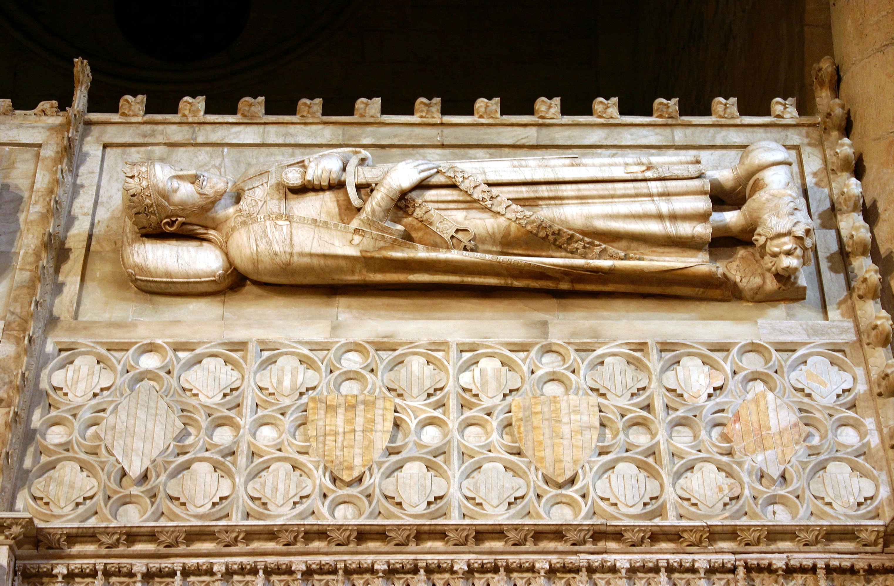 Illustration for Seven Witnesses Through Crowns, Cannons, and Carved Syllables: Tomb of James I of Aragon - Monastery of Poblet - Catalonia 2014.jpg