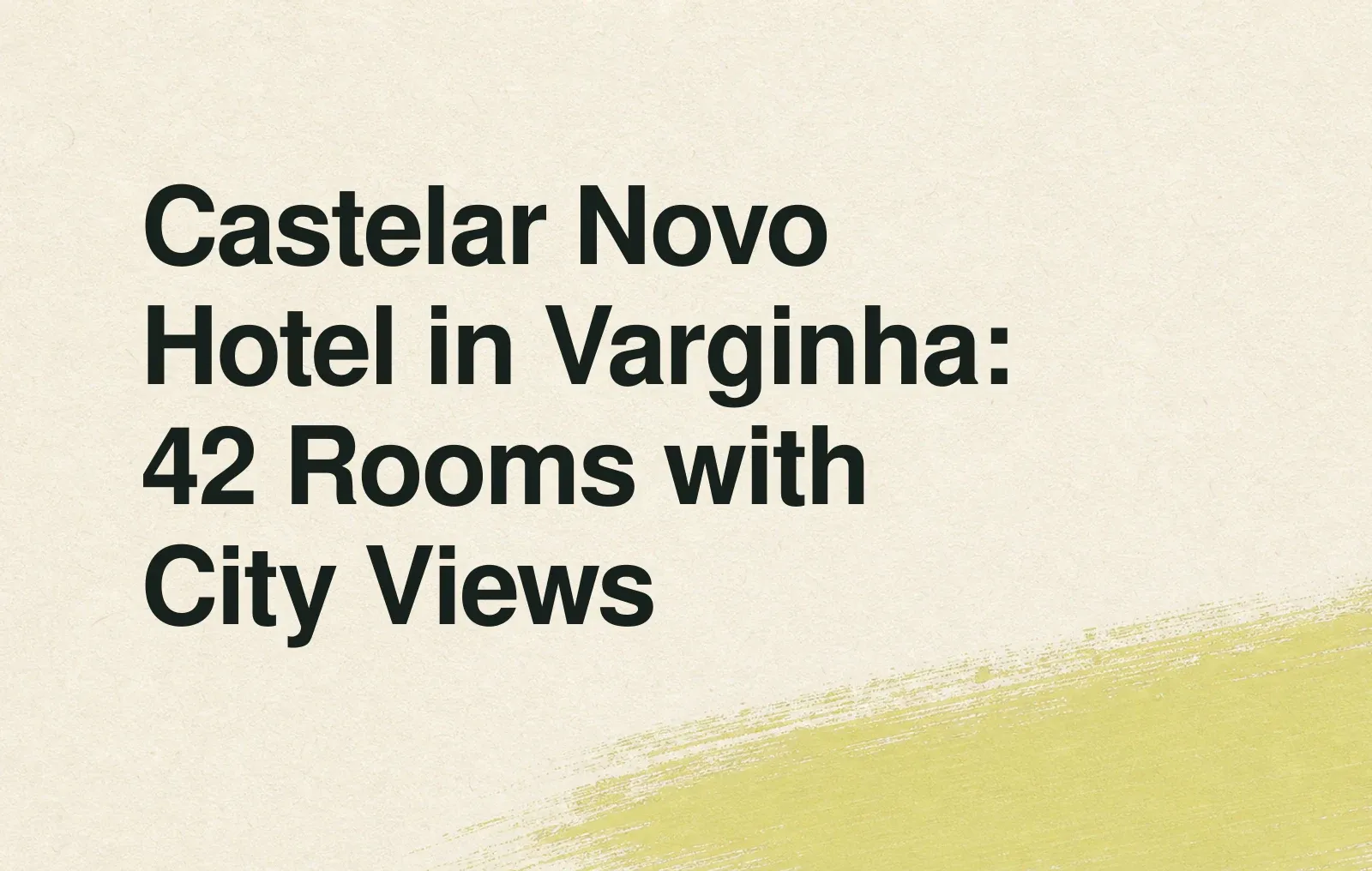 Castelar Novo Hotel in Varginha: 42 Rooms with City Views News illustration: Castelar Novo Hotel in Varginha: 42 Rooms with City Views