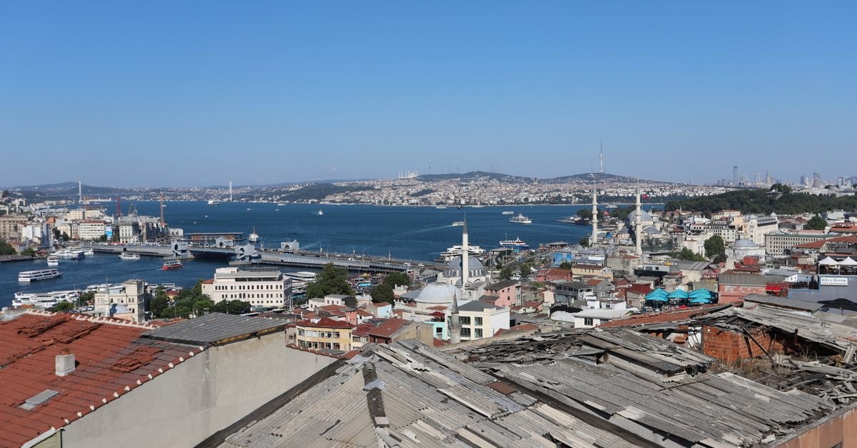 Grand S Hotel in Esenler: A Yavuz Selim Stop on the City Map A breathtaking aerial cityscape of Istanbul showcasing the Bosporus and historic architecture under a clear summer sky.