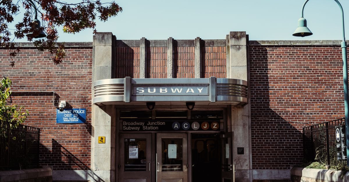 A Brooklyn travel guide rooted in rhythm and flavor Front view of the historic Art Deco entrance to Broadway Junction Subway Station, New York City.
