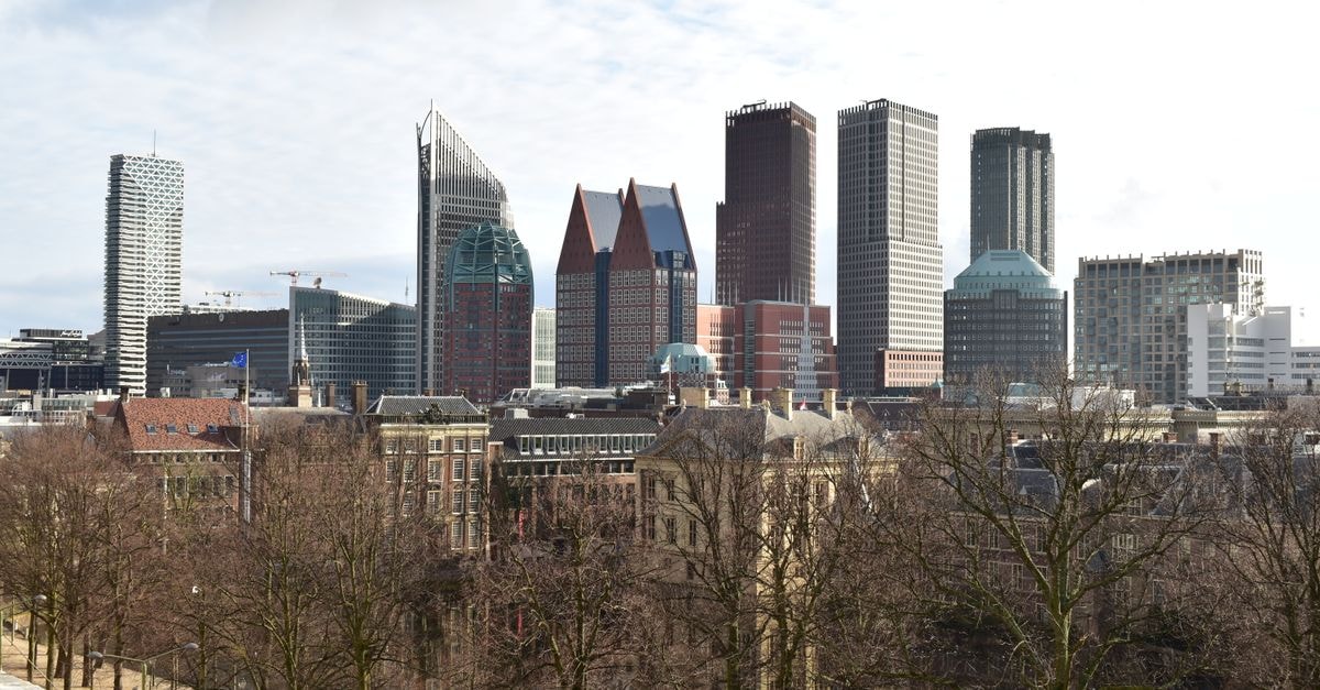 Ledger Plaza Bangui in Bimbo, Central African Republic The Hague city skyline featuring modern skyscrapers and urban architecture in winter.