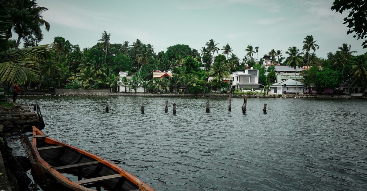 Thiruvananthapuram Travel Guide: Slow, Lush Kerala Capital A tranquil view of Kerala's backwaters with lush palm trees and a traditional boat.