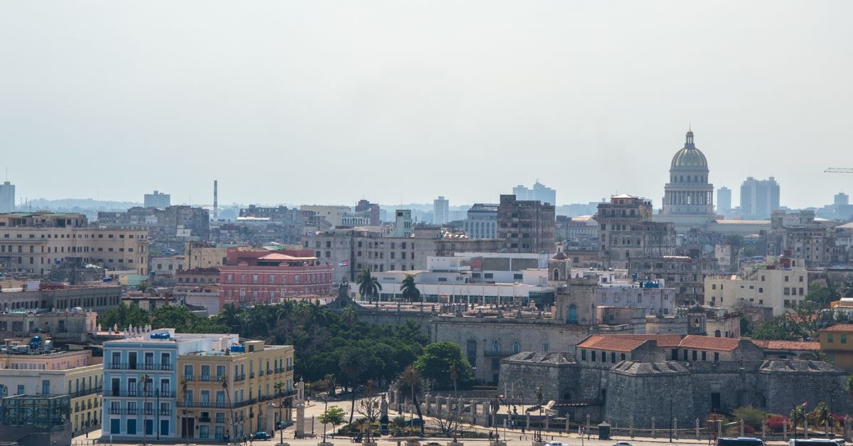 A stunning panorama of Havana's cityscape featuring the capitol building and urban architecture.
